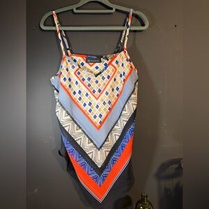 INC International Concepts SPAGHETTI STRAP SCARF TOP. Size 8